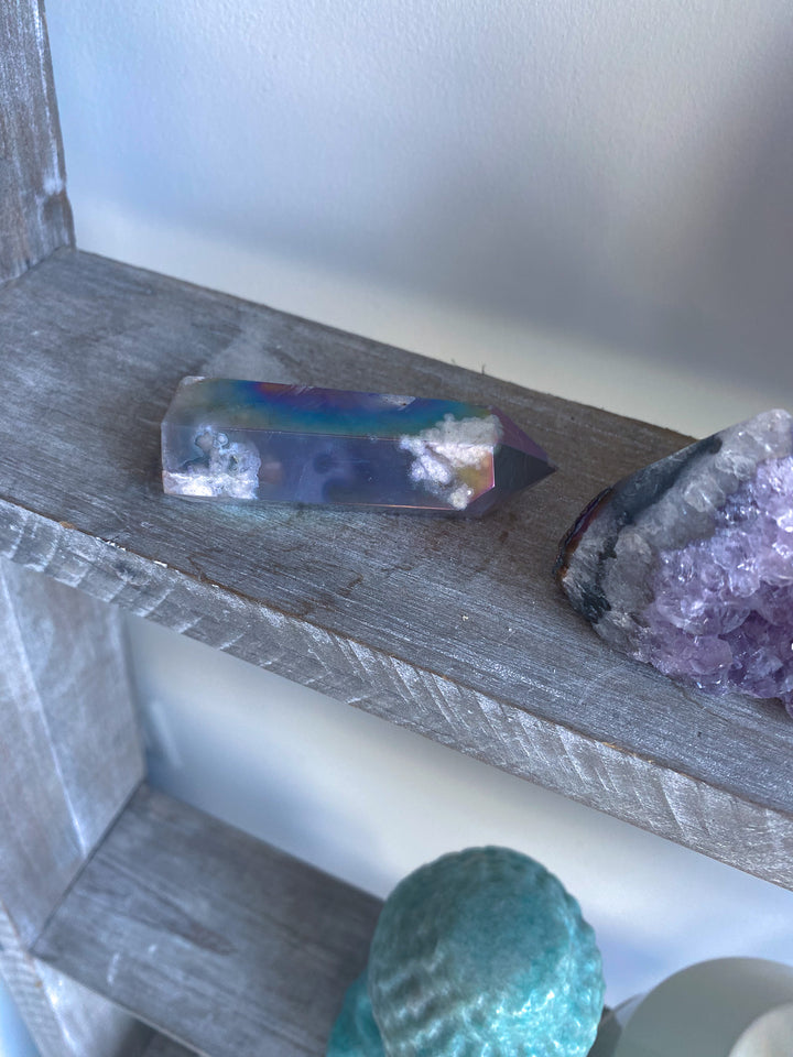 Imperfect Aura Flower Agate Tower 