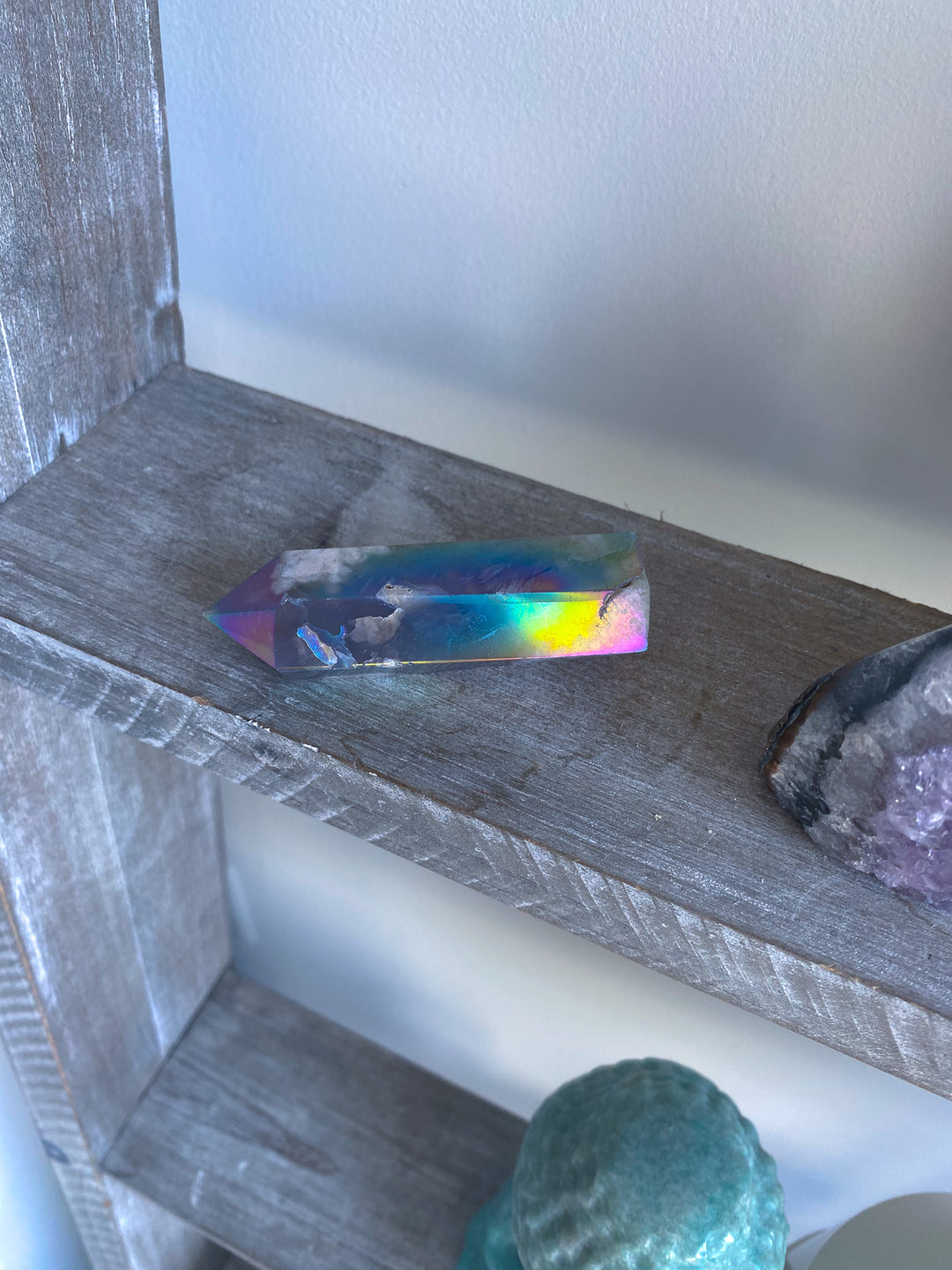 Imperfect Aura Flower Agate Tower 