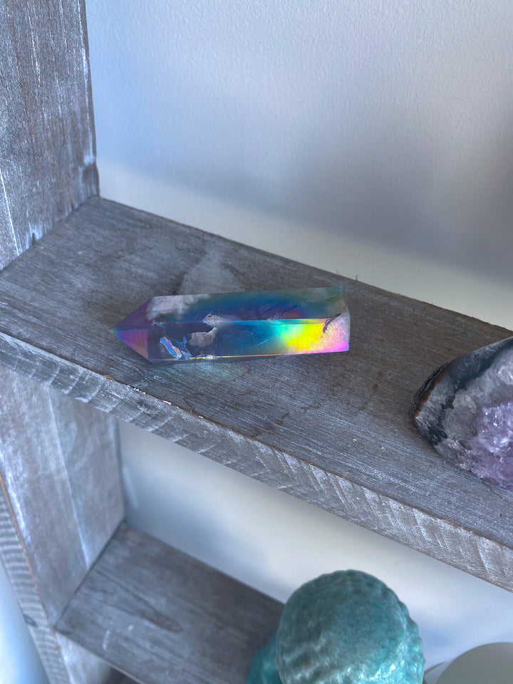 Imperfect Aura Flower Agate Tower 