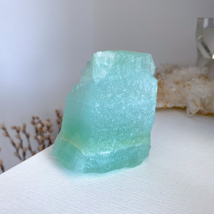 Large Pistachio Calcite Raw Freeform #3