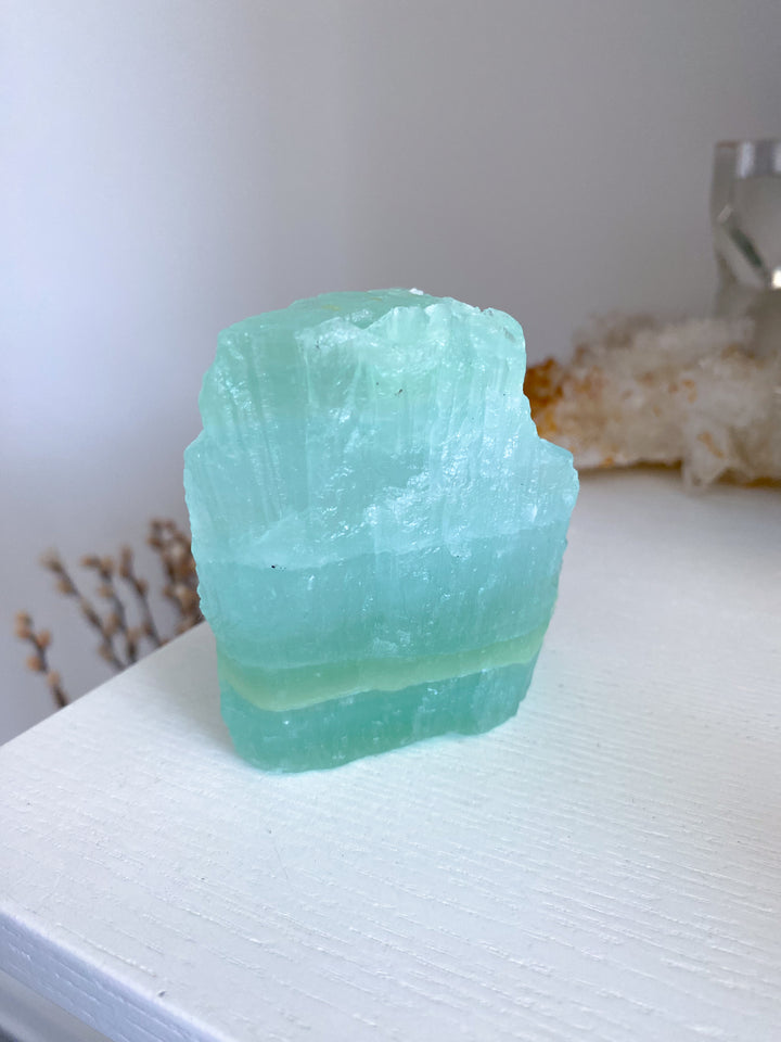 Large Pistachio Calcite Raw Freeform #3