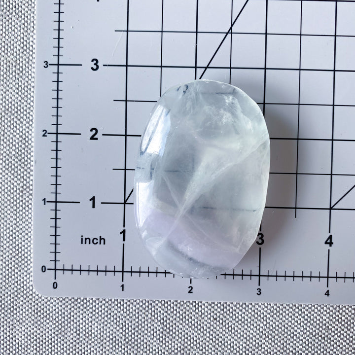 Imperfect Lavender Fluorite Palm Stone 