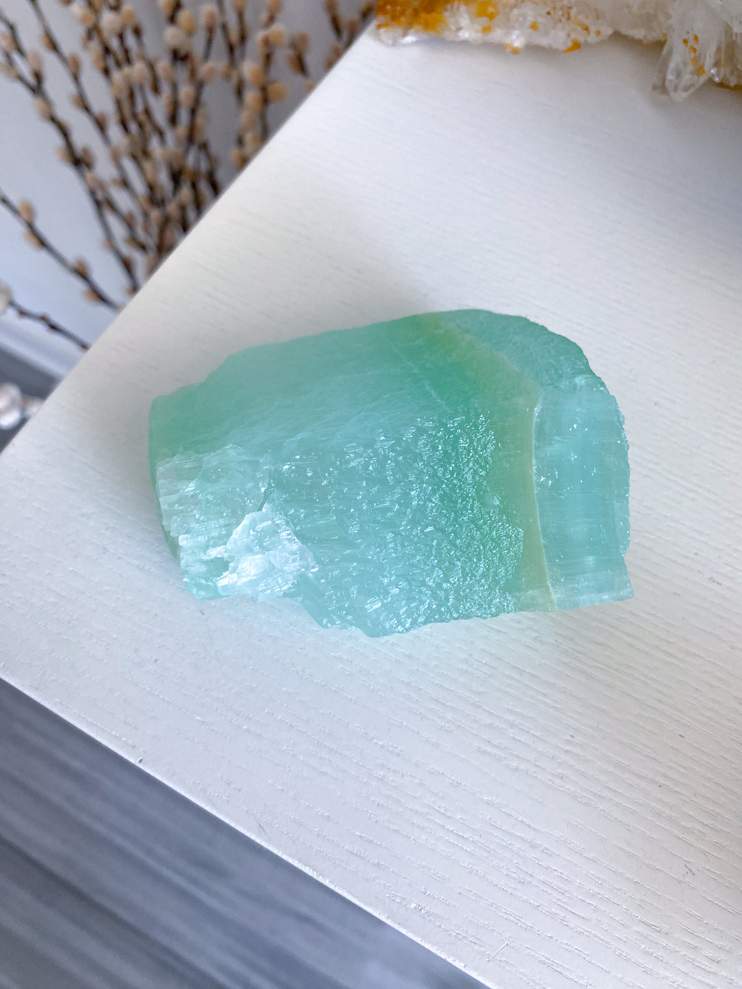 Large Pistachio Calcite Raw Freeform #3
