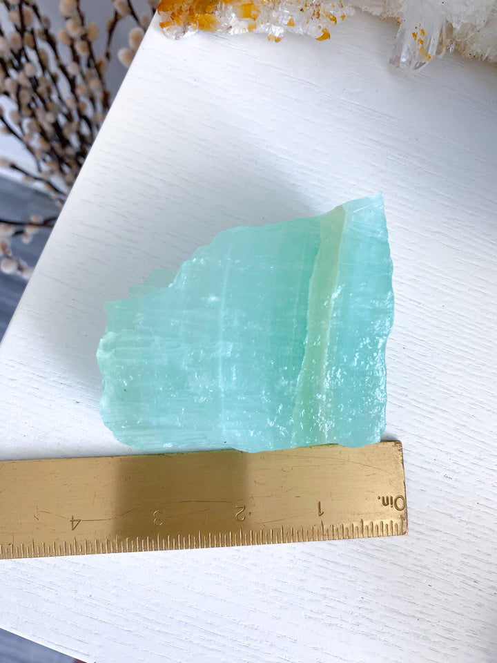 Large Pistachio Calcite Raw Freeform #3