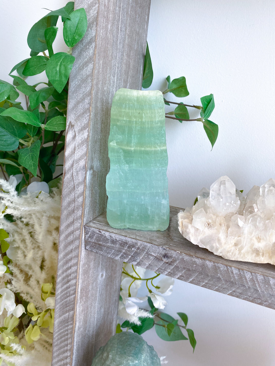 Tall, Large Pistachio Calcite Raw Freeform #1