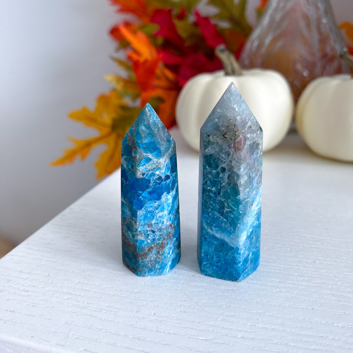 Matte Blue Apatite Tower: Choose A or B