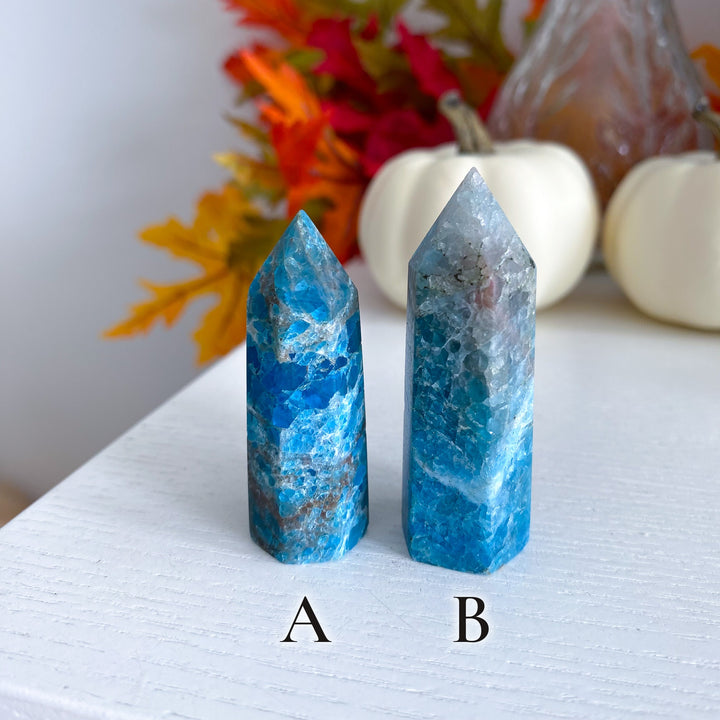 Matte Blue Apatite Tower: Choose A or B