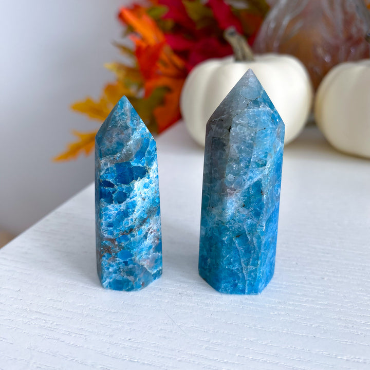 Matte Blue Apatite Tower: Choose A or B