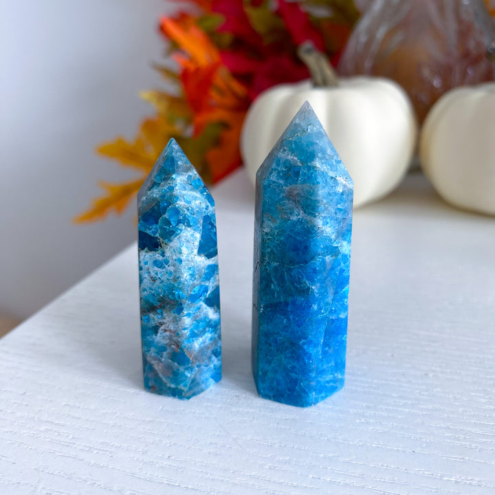 Matte Blue Apatite Tower: Choose A or B