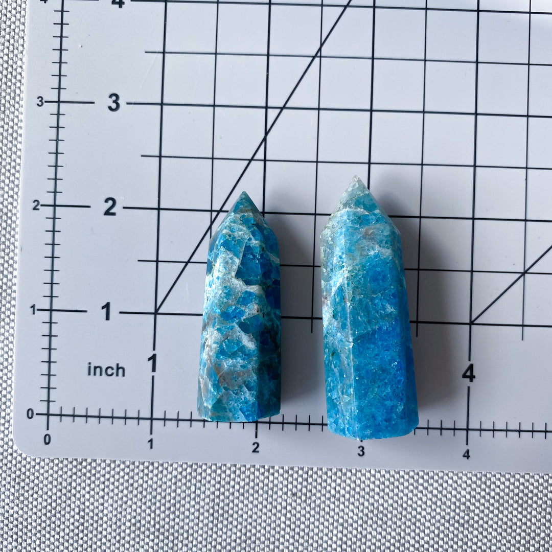 Matte Blue Apatite Tower: Choose A or B