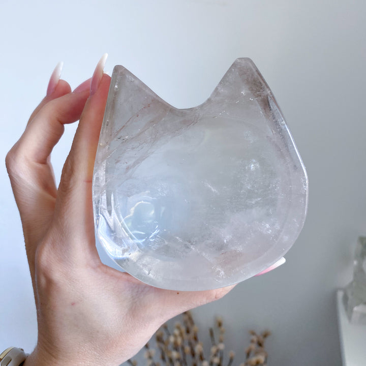 Smokey Quartz Cat Dish / Bowl