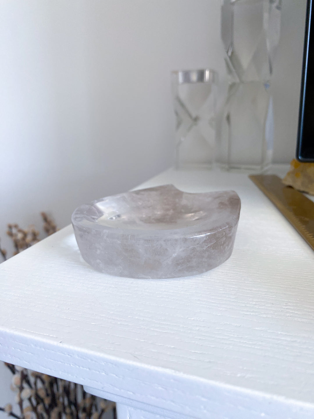 Smokey Quartz Cat Dish / Bowl