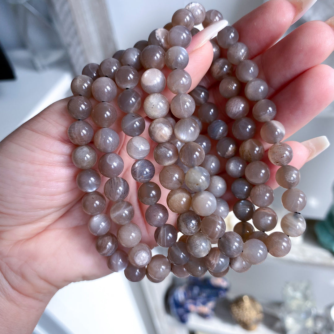 Black Moonstone 8mm Bracelet