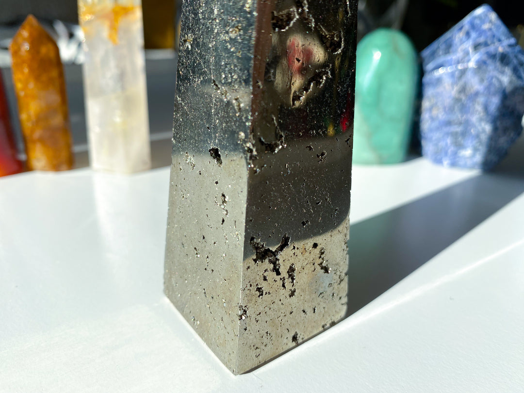 MONEY ATTRACTOR: Pyrite Tower 5" - Get Exact Piece