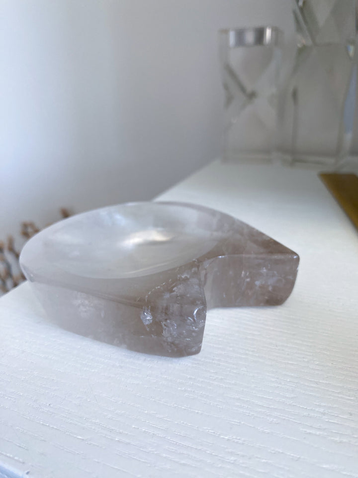 Smokey Quartz Cat Dish / Bowl