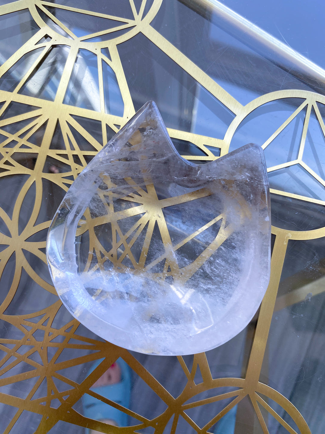 Smokey Quartz Cat Dish / Bowl