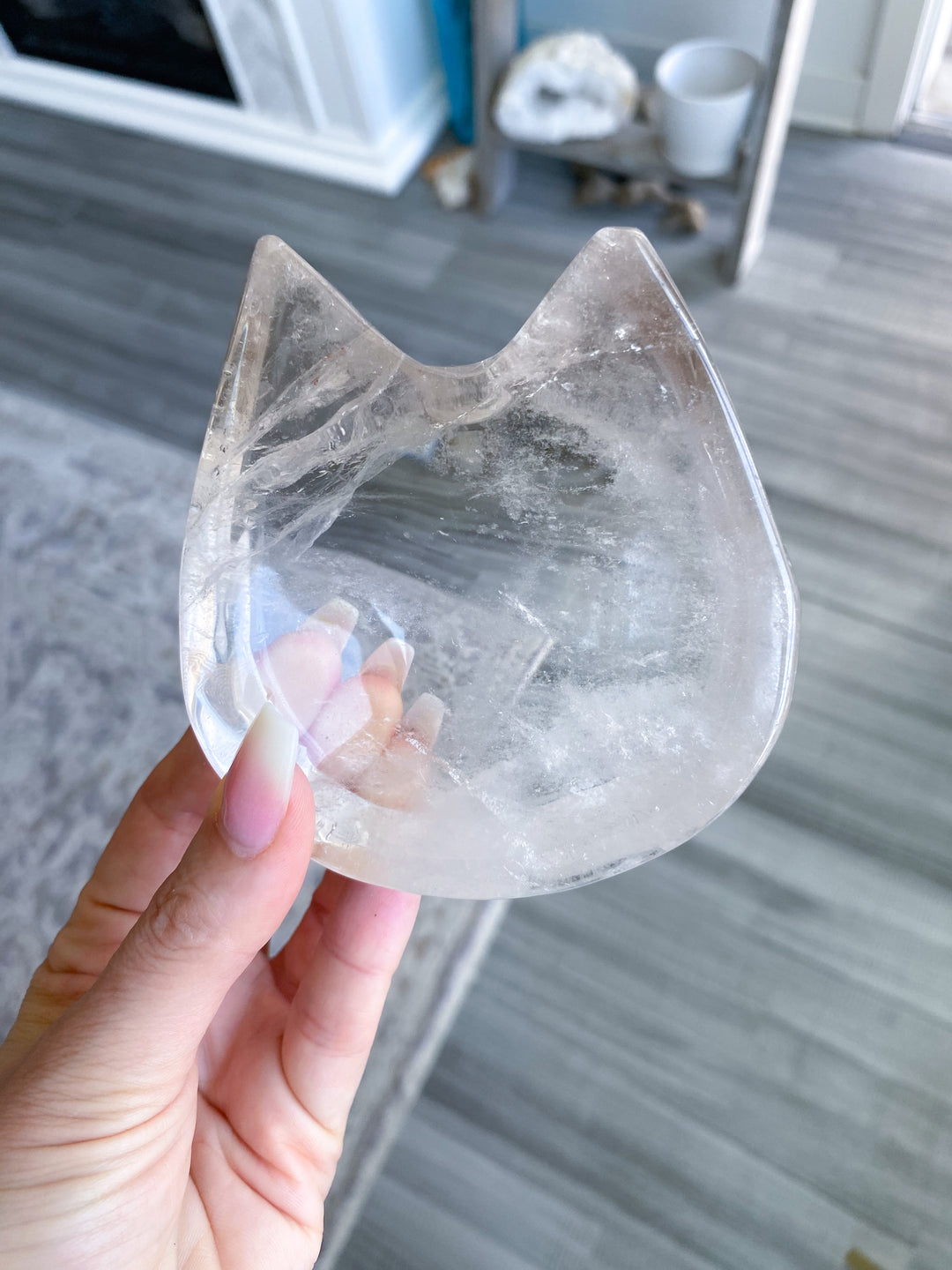 Smokey Quartz Cat Dish / Bowl