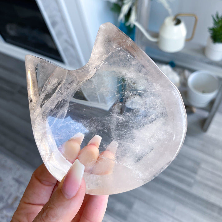 Smokey Quartz Cat Dish / Bowl