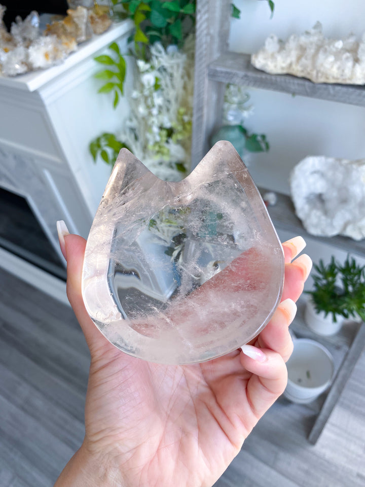 Smokey Quartz Cat Dish / Bowl