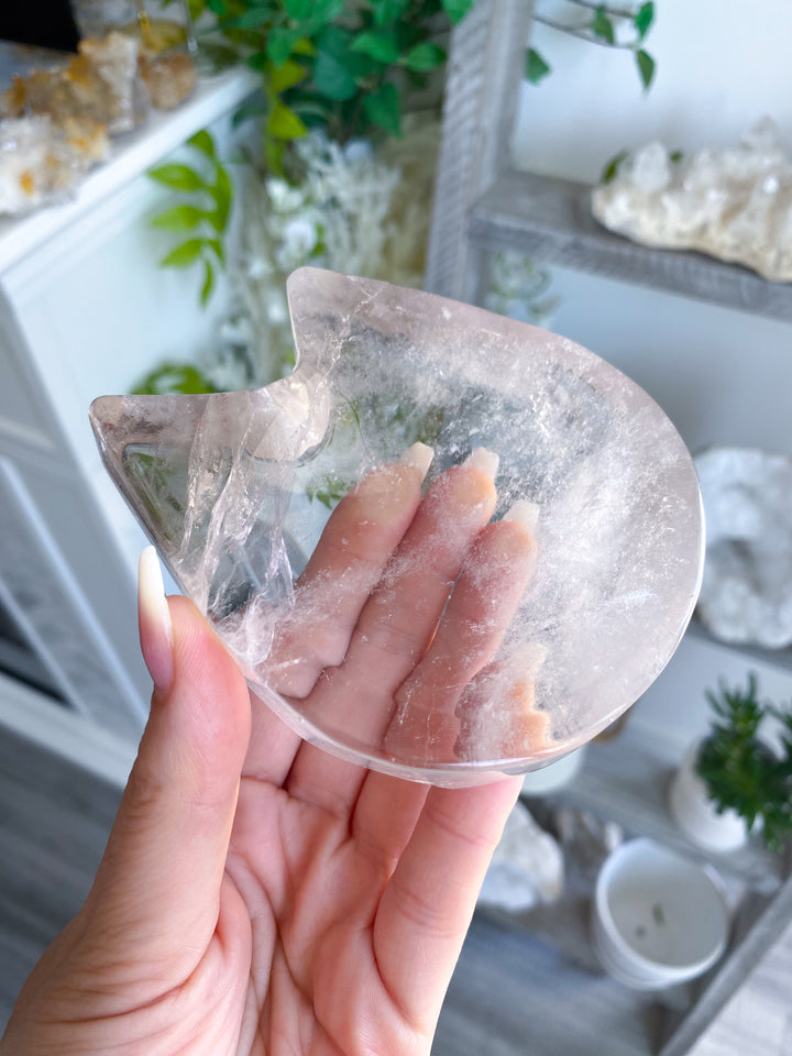 Smokey Quartz Cat Dish / Bowl