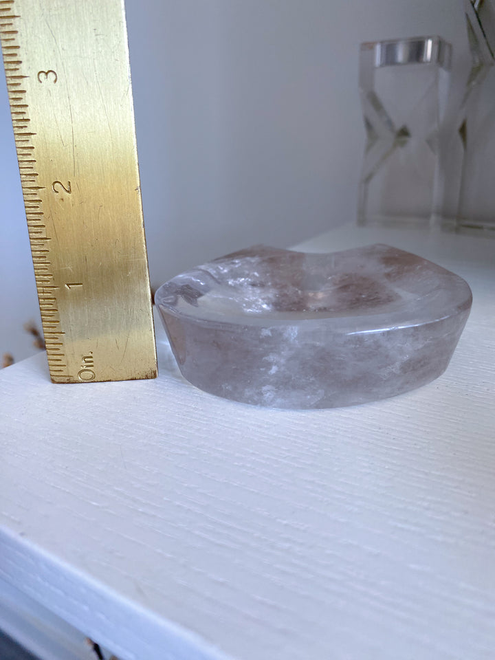 Smokey Quartz Cat Dish / Bowl