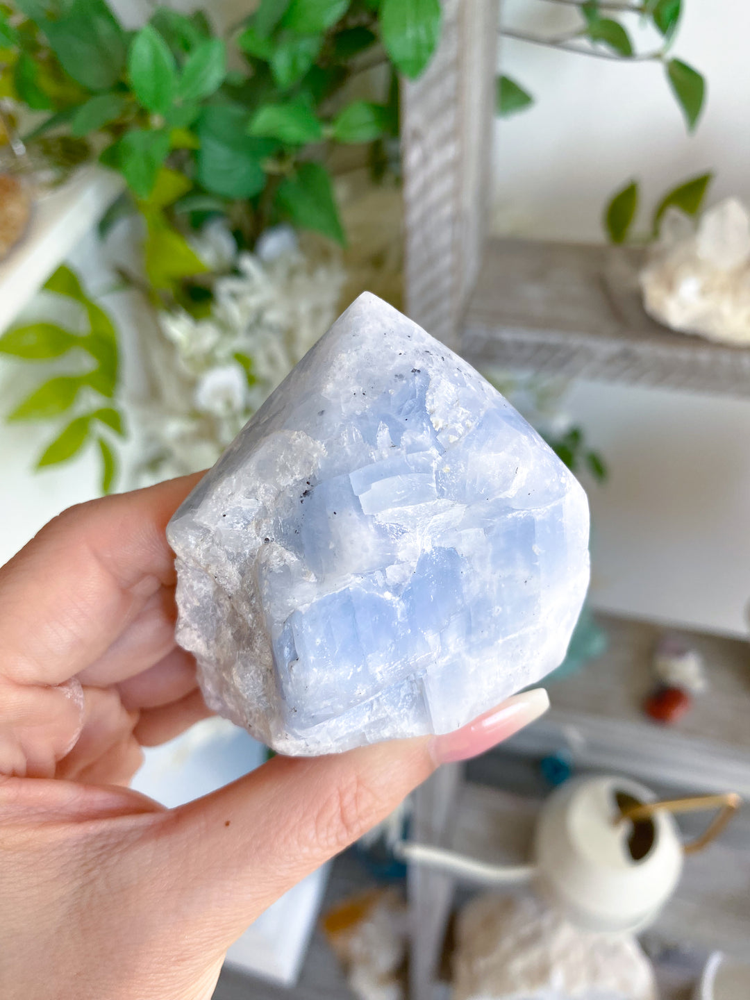 Blue Calcite Top Polish #1