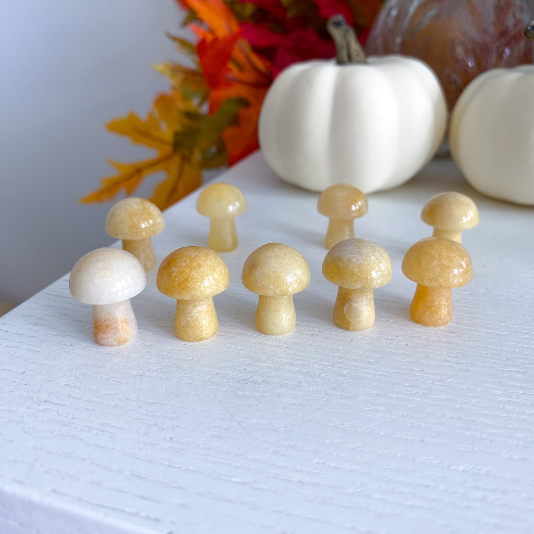 Yellow Aventurine Mini Mushroom