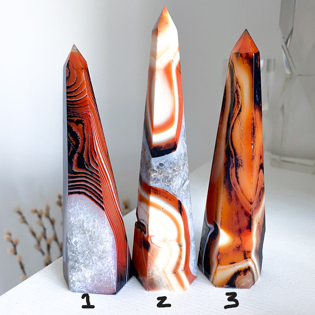 You Choose: Large Sardonyx Tower 5"