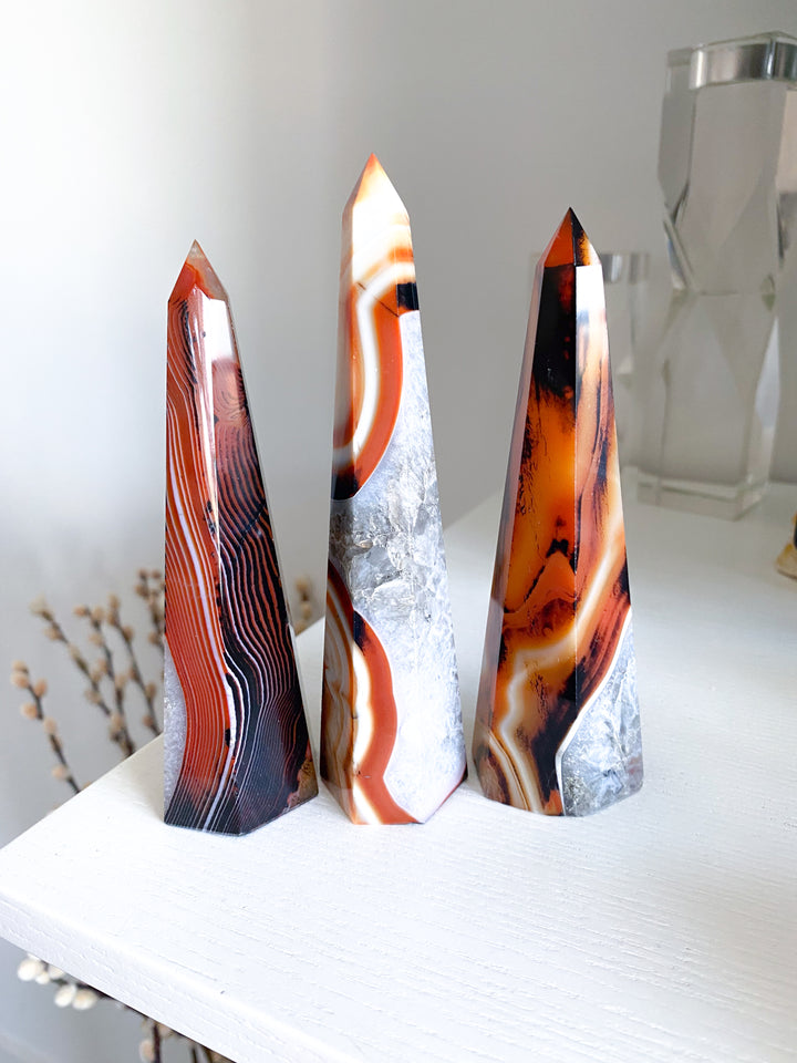 You Choose: Large Sardonyx Tower 5"
