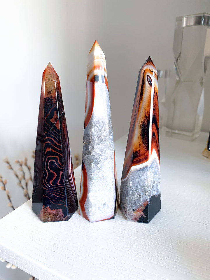 You Choose: Large Sardonyx Tower 5"
