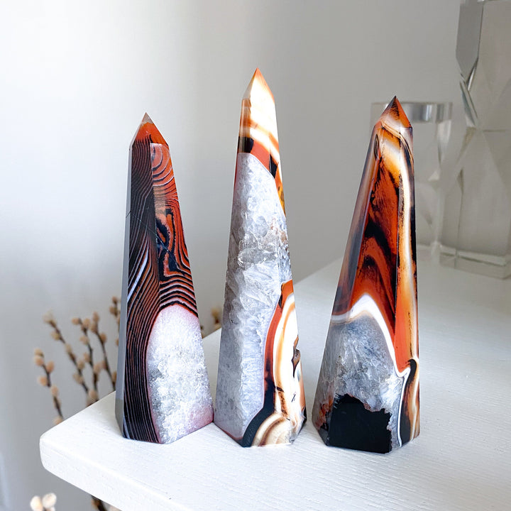 You Choose: Large Sardonyx Tower 5"