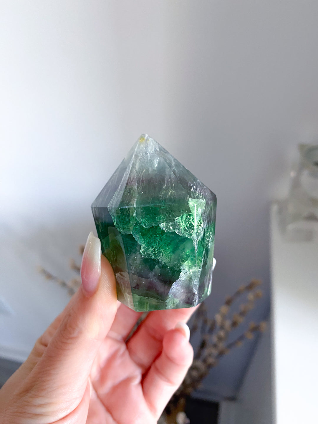 Rainbow Fluorite Polished Point #20