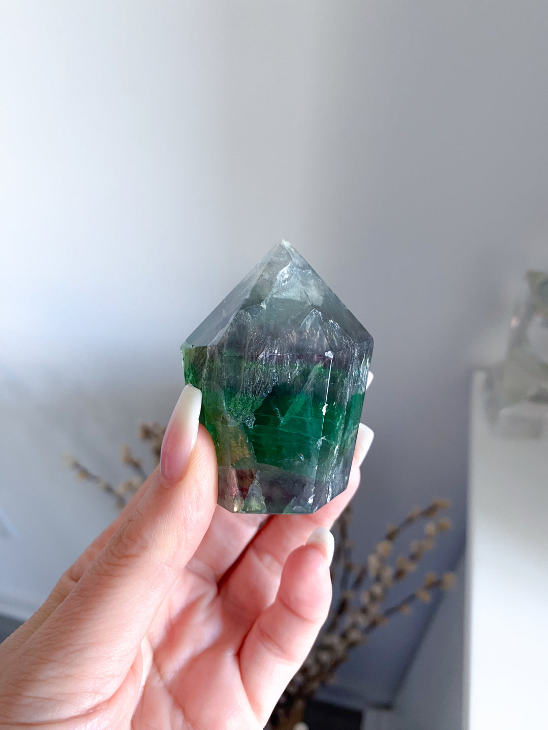 Rainbow Fluorite Polished Point #20