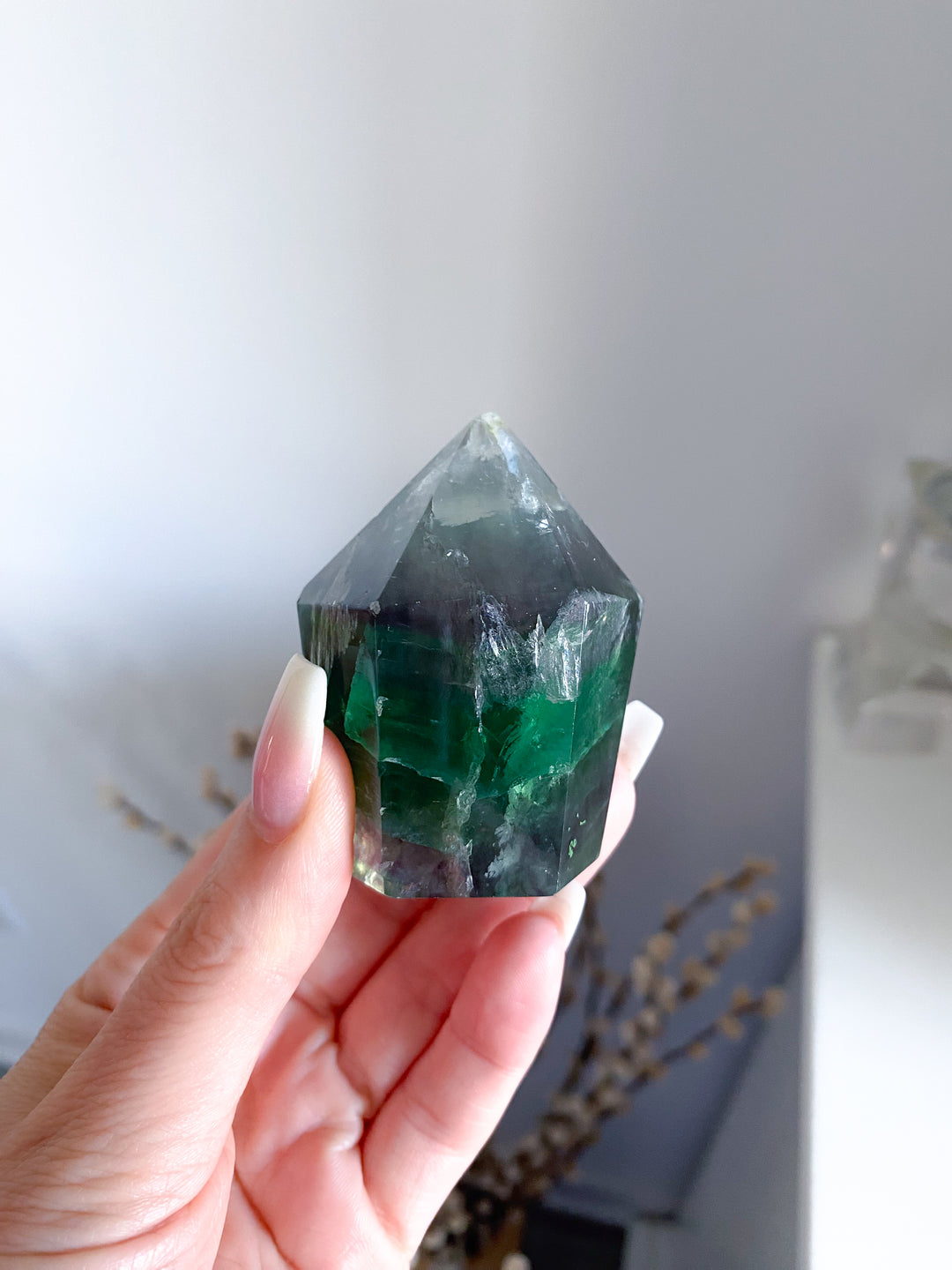 Rainbow Fluorite Polished Point #20