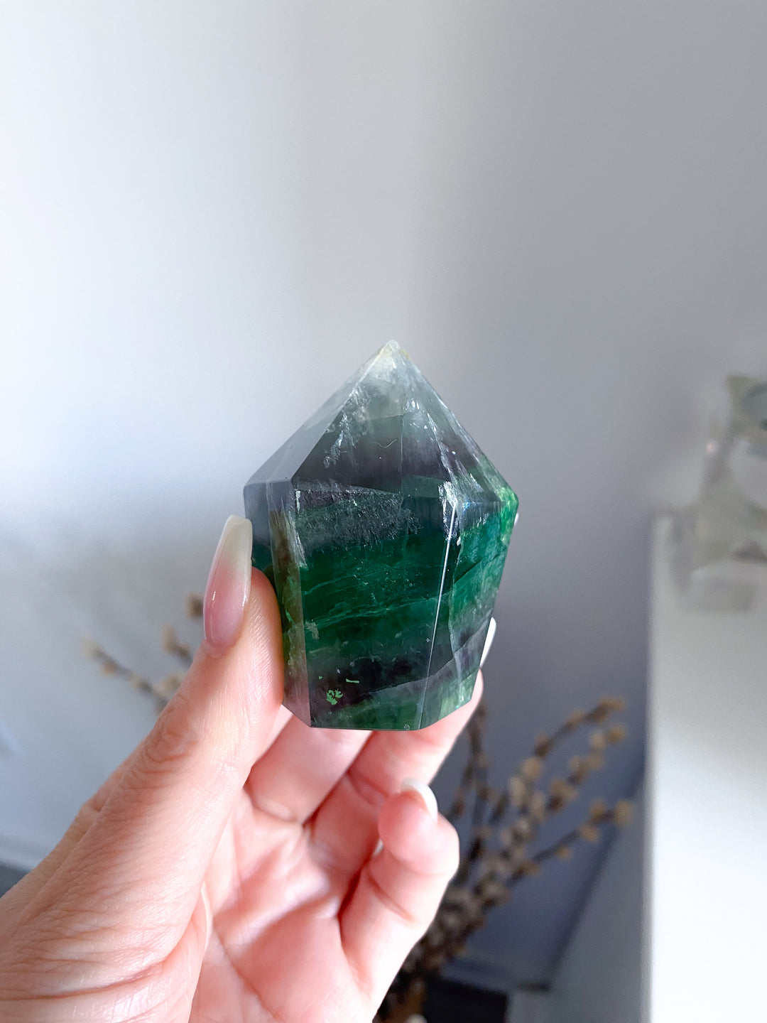 Rainbow Fluorite Polished Point #20