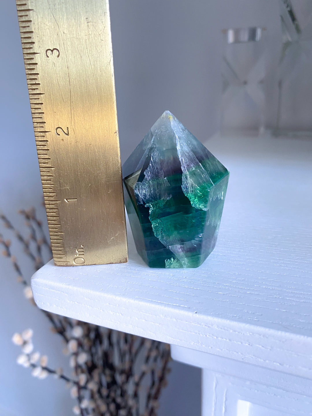 Rainbow Fluorite Polished Point #20