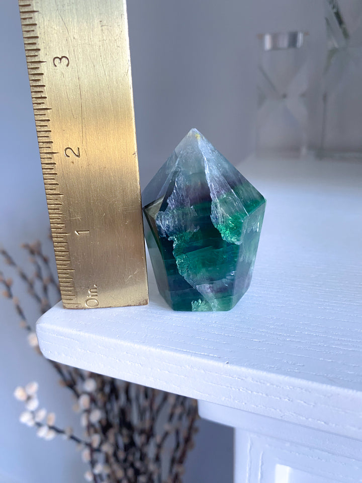 Rainbow Fluorite Polished Point #20
