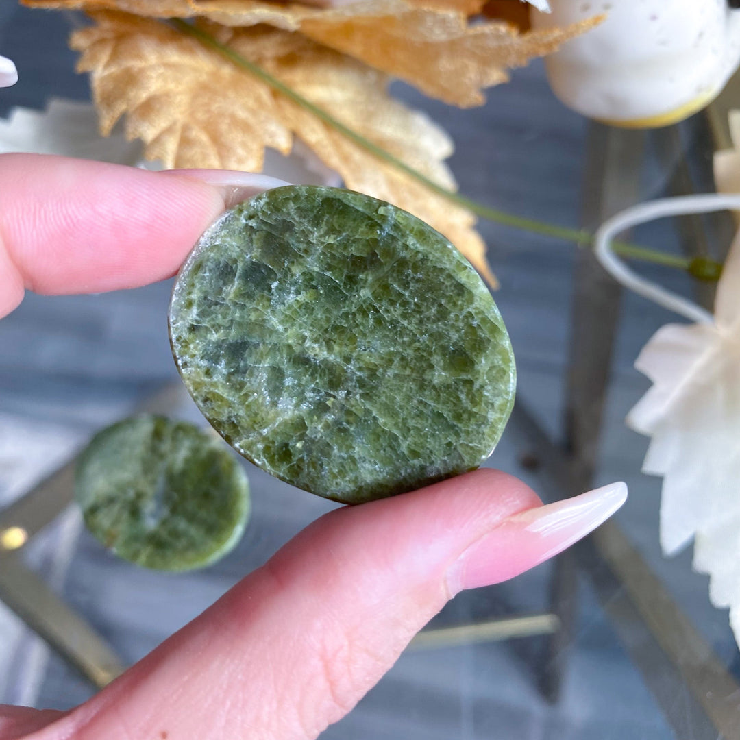 Vesuvianite Worry Stone