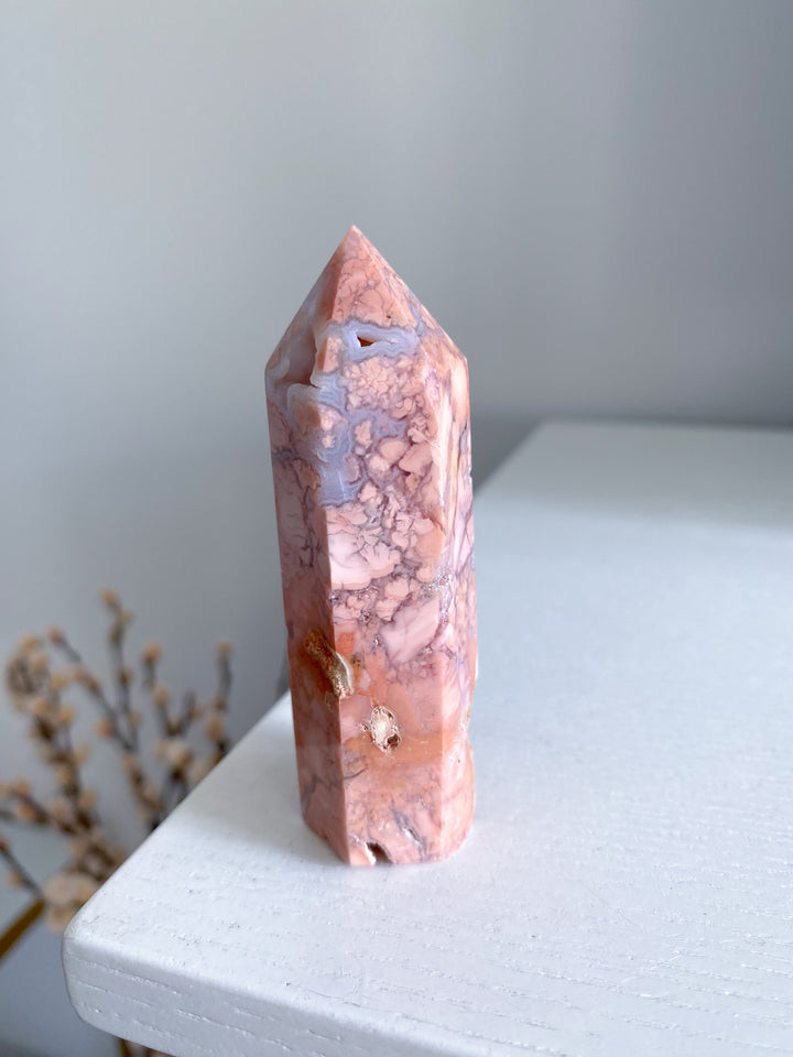 Cotton Candy Agate Tower 