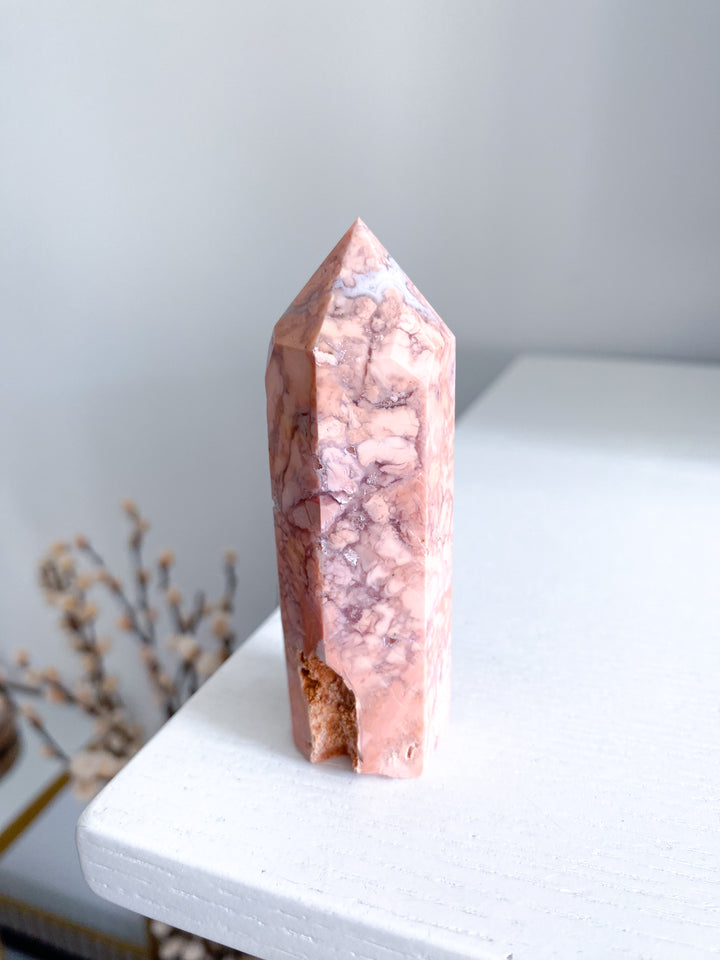 Cotton Candy Agate Tower 