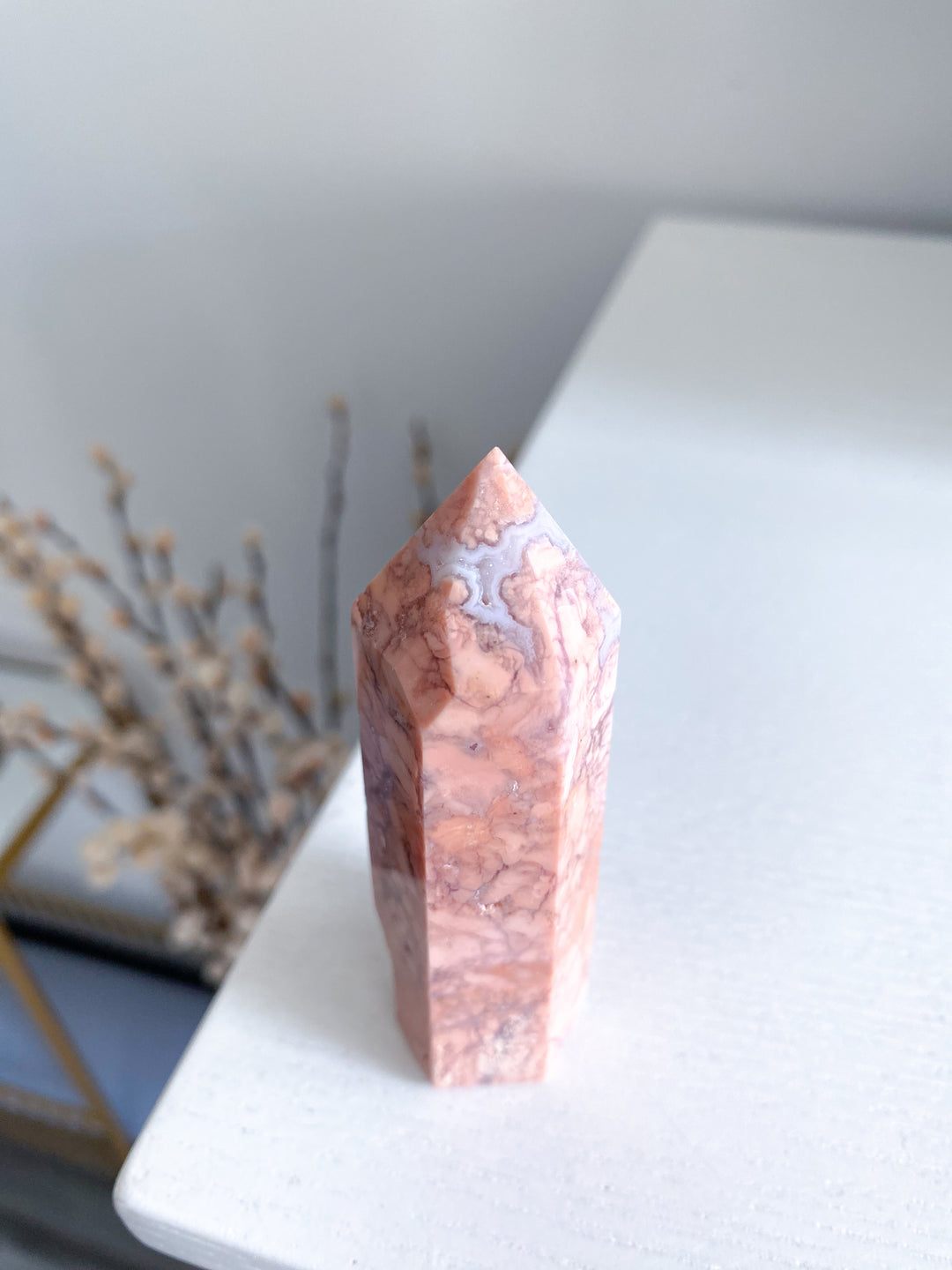 Cotton Candy Agate Tower 