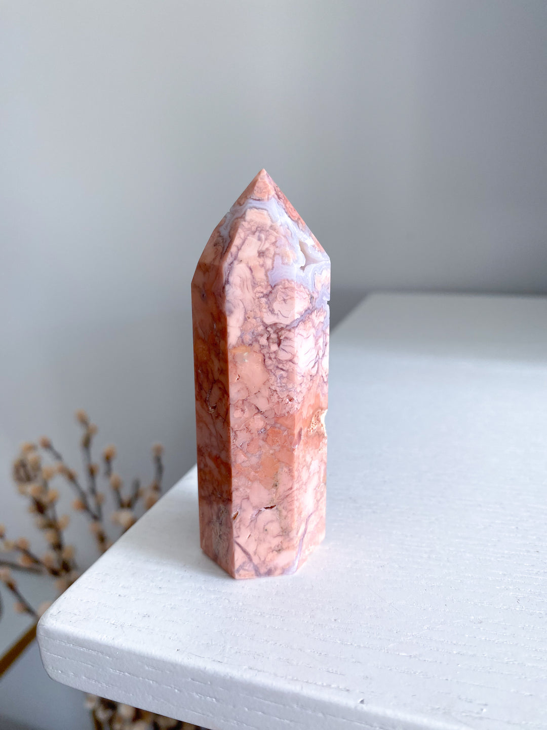 Cotton Candy Agate Tower 