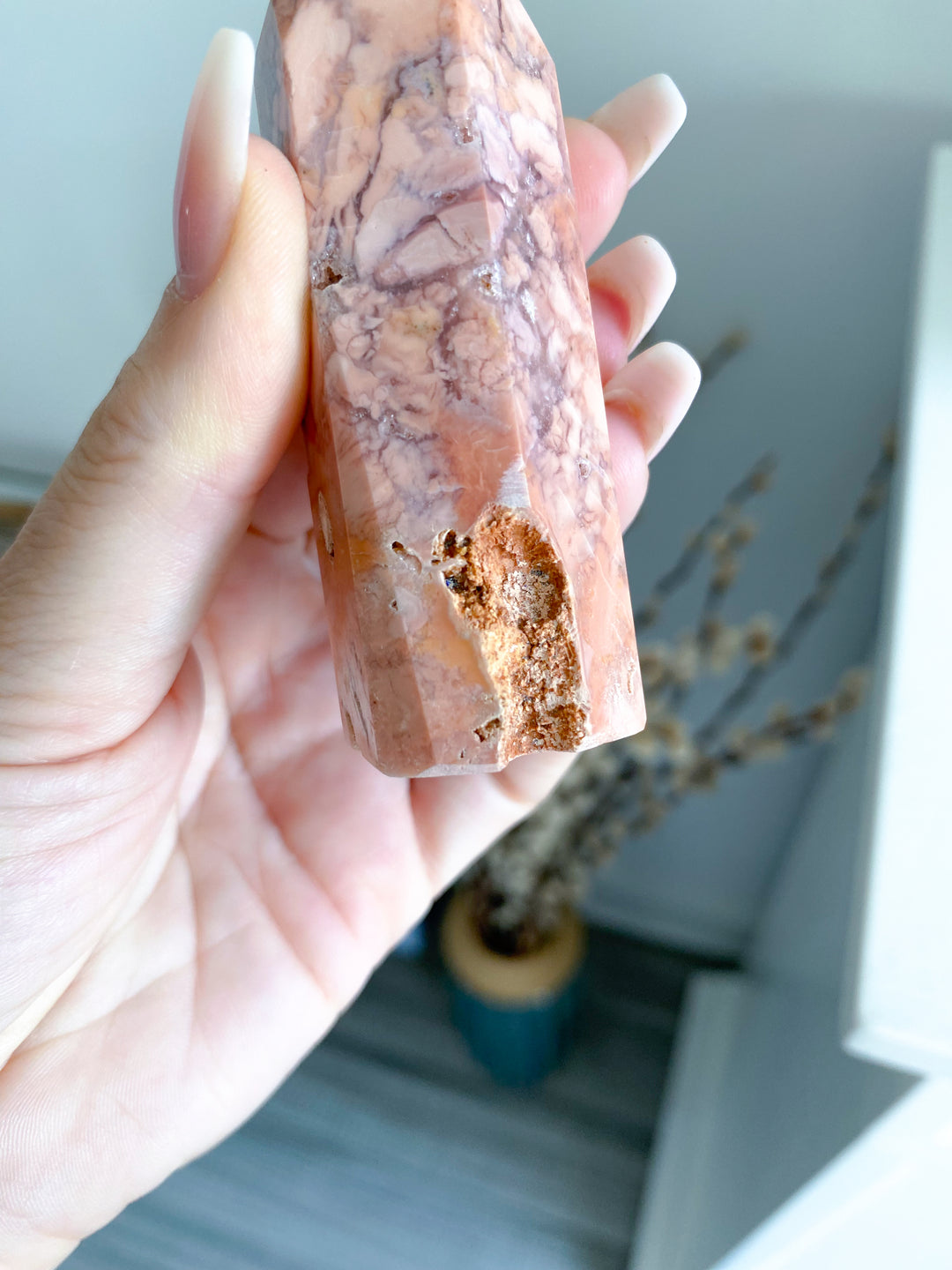 Cotton Candy Agate Tower 