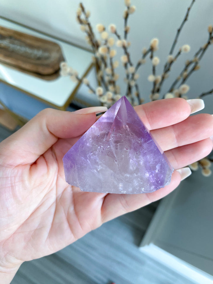 Glassy Amethyst Top Polish Point 