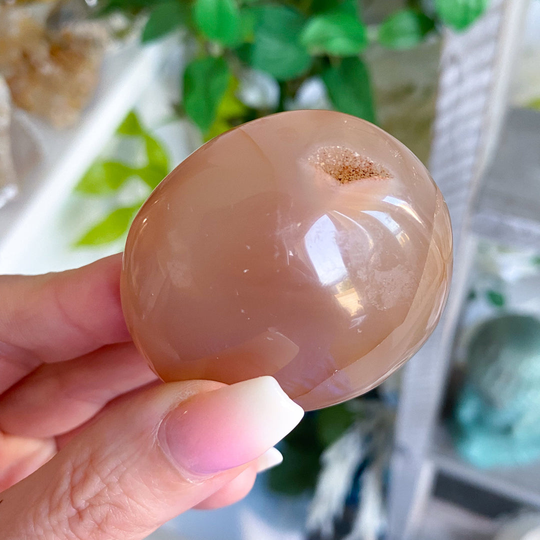 Flower Agate Palm Stone #7 - Get Exact Item