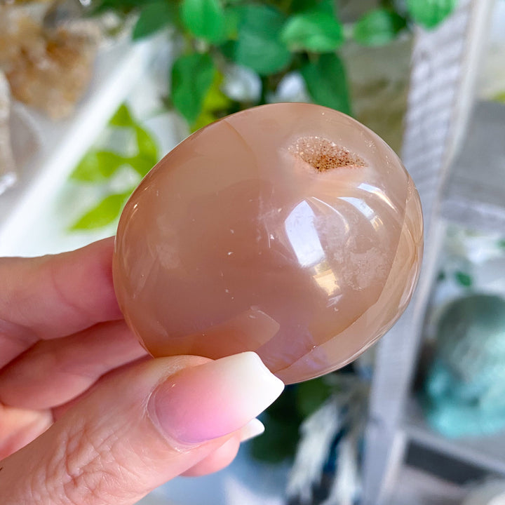 Flower Agate Palm Stone #7 - Get Exact Item