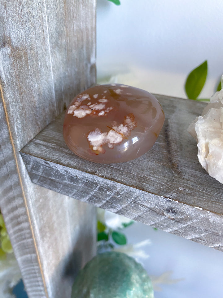Flower Agate Palm Stone #7 - Get Exact Item