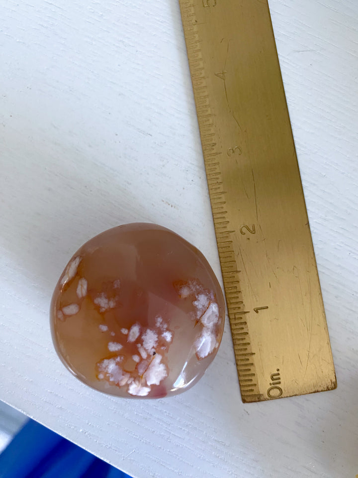 Flower Agate Palm Stone #7 - Get Exact Item