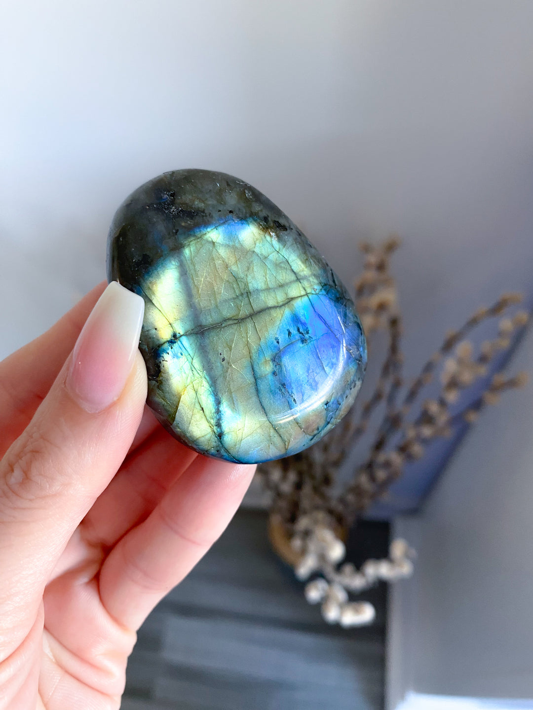 Labradorite Palm Stone #7