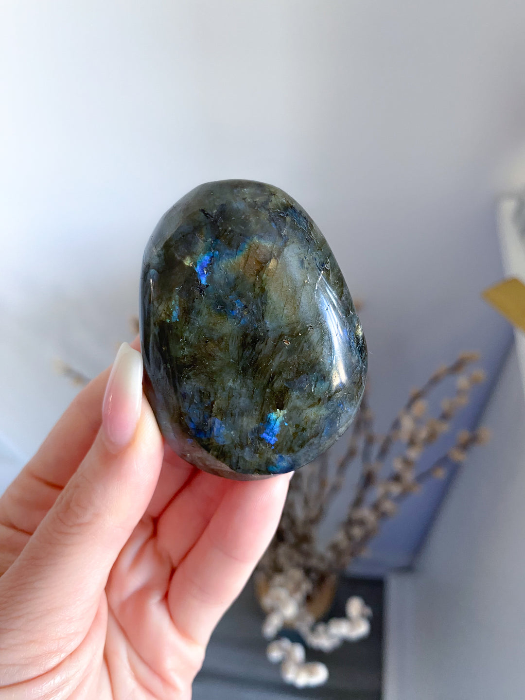 Labradorite Palm Stone #7